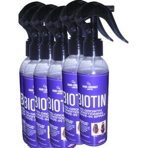 6 x Hair Chemist Biotin Leave-in Conditioning Spray 6 oz, Revitalizing Hair Care